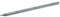 BAUZAUNWELT Weidezaunpfähle-Pfosten aus recyceltem Kunststoff, grau, Länge ca. 175 cm, Durchmesser ca. 6,0 cm - 10 Stück