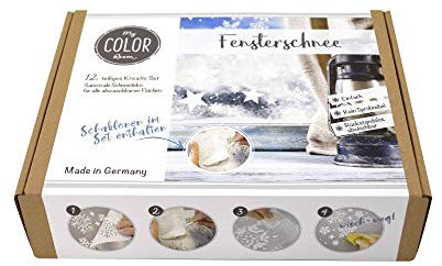 Viva Decor Kreativ-Set Fensterschnee - 12 TLG. -