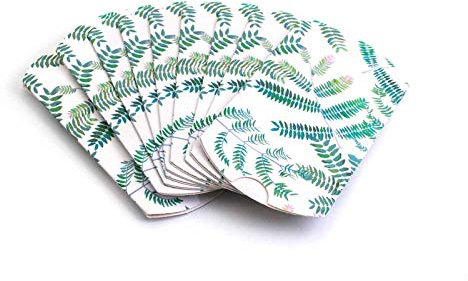 Vintageparts Schmuckverpackung Faltschachtel mit Farn 10 Stück Verpacken Verschenken von Schmuck Schmuckschachtel Geschenkverpackung Geschenkschachtel