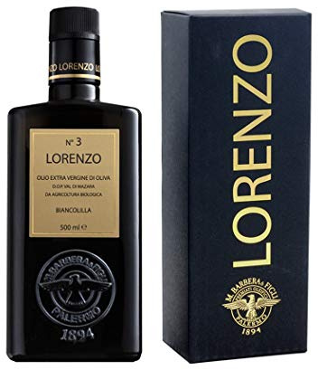 Geschenkbox Biologisches Natives Olivenöl extra Lorenzo N° 3 Val di Mazara DOP 500 ml