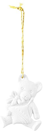 Seltmann Weiden Weihnachtsanhänger Teddybär & Spielzeug - Porzellanmanufaktur Unterweissbach - Christbaumschmuck Porzellan