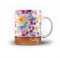 Personalised Floral & Leaf Pattern with Name on Wood Design 11oz Ceramic Mug - 3. Summer Flowers
