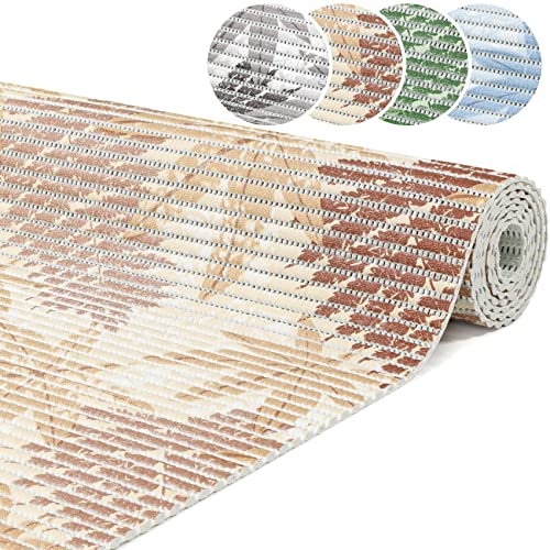 ANRO Badematte Weichschaummatte Bad- und Duschvorleger Antirutsch Badläufer Farn Braun 120x65cm