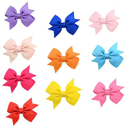 1 Colori Diversi Fiocchi per Capelli per Neonate,Bambina,Forcine a Fiocco,Mollette per Capelli, Capelli Accessori