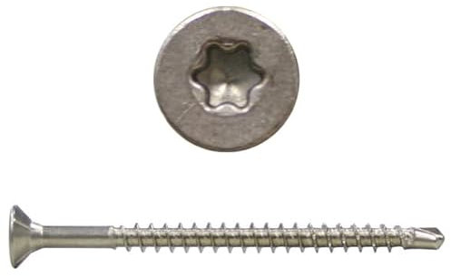 Spanplattenschrauben mit Bohrspitze 4,5x60 Edelstahl V2A 100 Stk. - Antrieb:TX