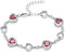 QGJNSGC Urne Armband für Asche Birthstone Armbänder für Frauen Herz Edelstein Armband Schmuck Kremation Memorial Keepsake Urne Armband