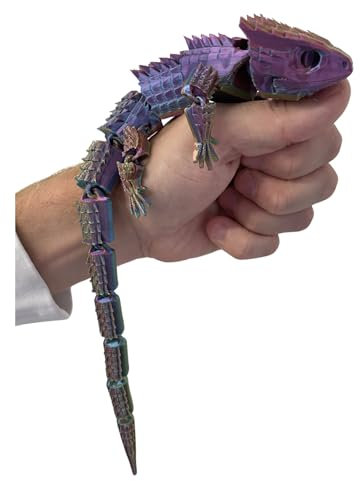 RJW Design Store – Large Reptile Colour Changing Fidget Toys, Bearded Dragon Fidget Pet – Colour-Changing Fidget Toy Set Stress Relief Lizard – Calming Gift Idea for Imagination, Play & Entertainment