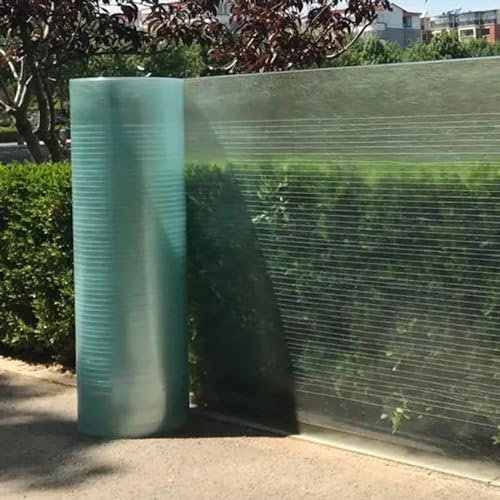 Planchas De Policarbonato Para Tejados,Lámina Para Techos Transparentes Para Invernaderos,Planchas De Fibra De Vidrio De 0,8mm,Paneles Aislantes Para Tejados,Resistentes a La Intemperie,W×L-20×197in