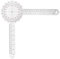 Goniometer, 30,5 cm, 360° klarer Winkelmesser, Physiotherapie, für medizinische Bewegungsmessung, Winkellineal und Winkelmesser, Großpackung für Klassenzimmer