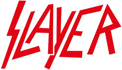 Slayer Logo Aufkleber rot Sticker Bands Trash-Metal ca.17x10 cm