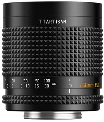 TTARTISAN 250mm F5,6 Obiettivo per fotocamera reflex per M42 Mount Full Frame Messa a fuoco manuale Obiettivo Ciambella Bokeh