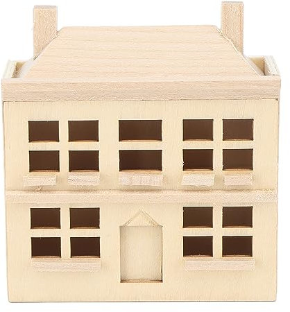 1:12 Miniatur-Puppenhaus Villa Haus DIY Ornament Kind Puppe Möbel Spielzeug Holzhaus Villa Modell 1:12 Miniatur-Puppenhaus Dekoration Puppenhaus Zubehör