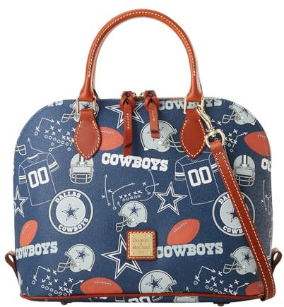 Dooney & Bourke Handtasche, NFL Cowboys Zip Zip Satchel, Marineblau, Einheitsgröße