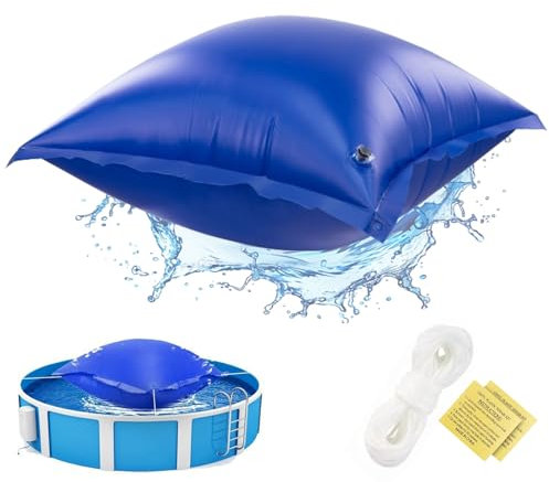 LeapBeast Poolkissen Winter,Luftkissen Pool,Luftkissen Pool Winter zur Poolabdeckung,Perfektes Zubehör Wintermittel zur Pool Überdachung,Abdeckung im Winter und bei schlechtem Wetter (blaues Quadrat)