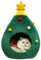 Casa para Gatos con Forma de árbol de Navidad, Carpa para Gatos con Forma de árbol, Linda Cama Cueva para Gatos, Creativa casa para Gatos con Forma de árbol, Suave y cálida Cueva para Mascotas