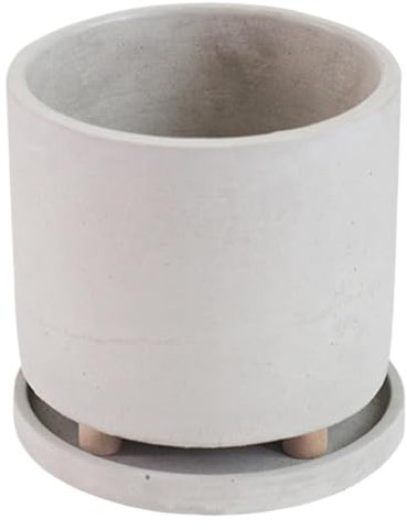 Générique Pot de sur Pieds, jardinière sur Pieds - Jardinière de Fleurs Moderne avec Plateau - Récipient, Pot de créatif pour Jardin, Balcon, intérieur et extérieur