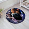 FSDGY Badvorleger Fußmatte Flauschig Teppich Badezimmerteppich Duschmatte für Bade & Wohnzimmer Schlafzimmer,Weltraum-Set, Planeten des Sonnensystems alle zusammen im Weltraum, Merkur, Jupi,60x60 cm