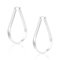 ALEXCRAFT Tropfen Breite Creolen Silber 925 Ohrringe Groß Chunky Large Silver Hoop Earrings Women für Damen Frauen Freundin Mama Mädchen 40 * 61MM