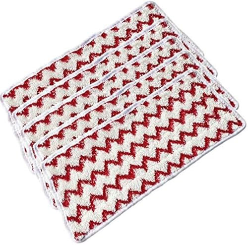 QASULER 5-teiliges Mikrofaser-Mopptuch-Ersatzpad for Vileda Steam XXL Power Pad Dampfreiniger Staubsauger-Mopp-Trockenpads
