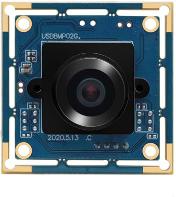 Hotpet USB Camera Module Fisheye Webcam 8MP Webcamera with 180 Degree Lens Wide Angle USB Camera for Machine Vision Industrial Automation Mini Security Webcam for Linux, Windows, Android, MAC OS