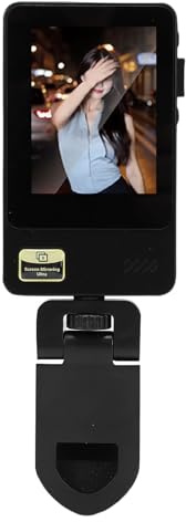 Luocute 2,4-Zoll-Selfie-Bildschirm, Kabelloser -on-Telefonspiegel mit XDP-Technologie für Verzögerungsfreie Übertragung, WiFi-Verbindung für die Meisten Smartphones,