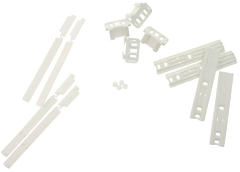 Kit di staffe di fissaggio per cerniera per frigorifero e congelatore, compatibile con Whirlpool 481231019131, Smeg 697450403, Hotpoint C00312150