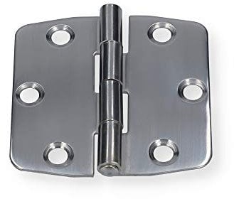 Boote & Yachten Kantschuster Scharnier Square Large Edelstahl 75 x 74