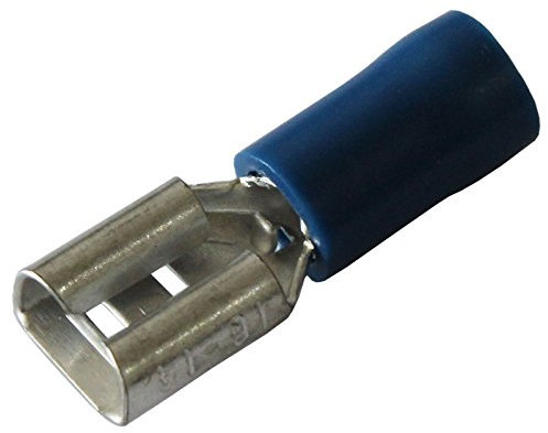 All Trade Direct 20 x Blue 6.3mm Female Spade Connector Push On Car Radio Speaker Crimp Terminal