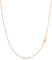 KEZEF 1mm Rose vergoldet Silber Box Kette Halskette, 18k vergoldet Halskette für Frauen und Männer, 18 Zoll