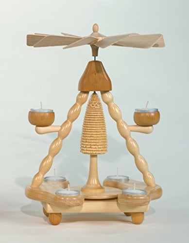 Rudolphs Schatzkiste Teelichtpyramide Ohne Figuren zum selbst bestücken Höhe= 36cm NEU Weihnachtspyramide Tischdekoration Holzpyramide Tischpyramide Dekoration Weihnachten Wärmespiel Lichter Figur