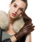 Nappaglo Damen klassische Handschuhe aus echtem Nappaleder Reines Kaschmir-Futter Winter Warm Handschuhe (S (Umfang der Handfläche:16.5-17.8cm), Braun(Non-Touchscreen))