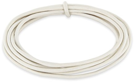 Auroris - 5m Lederband rund Ø 2 mm - Farbe wählbar - Variante: weiß