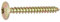 Viswood 3106050 Boîte de 200 Vis à penture 6 lobes Filetage total 6,0 x 50 Acier Zingué Bichromaté