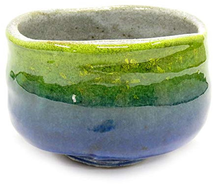 japonais Bol à matcha Feuille d'or Kutani Yaki (Ware)