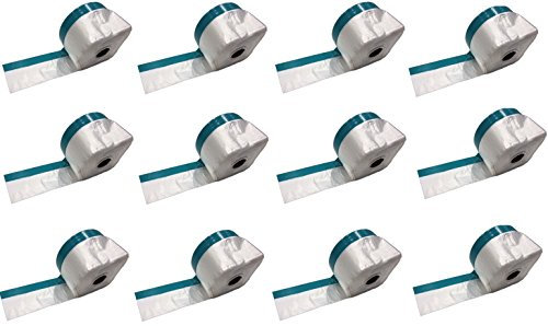 Profi Masker Tape mit Gewebeband 55cm Folie x 20m | UV-beständig | Abdeckfolie, Folien-Masker mit Steinband, Kombi Mask Tape, Folie mit Klebeband (12)