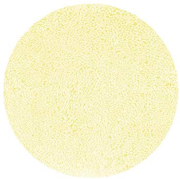 Spirella Badteppich Badematte Duschvorleger Mikrofaser Hochflor | flauschig | rutschhemmend | geeignet für Fußbodenheizung |60 cm Rund | Gelb