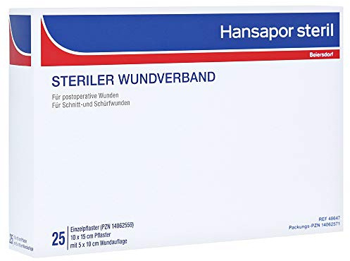 HANSAPOR steril Wundverband 10x15 cm 25 Stück