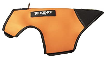 Julius-K9, IDC Neoprene Hundekleidung, Size: M, Schwarz und UV Orange