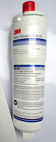 Neff 3M CS-52 5553629 cartucho de filtro de agua de hielo de repuesto para frigorífico CS-450 Series CS-452, 5586605, 640565, 00640565, C00378330, BWF100, WF033.