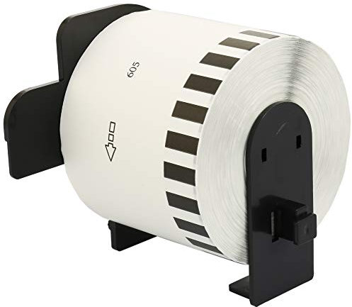 Rolle DK44605 DK-44605 Gelb 62mm x 30,48m Wiederablösbar Endlos-Etiketten kompatibel für P-Touch QL-500 QL-550 QL-560 QL-570 QL-700 QL-720NW QL-800 QL-810W QL-820NWB QL-1050 QL-1100 QL-1110NWB