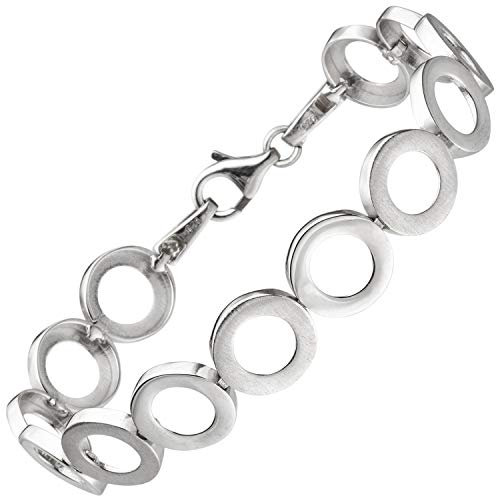 Jobo Damen-Armband aus 925 Sterling Silber matt 19 cm