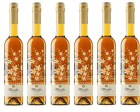 Familia Torres Moscatel Floralis, Vino de Postre - 6 botellas de 50 cl, Total: 3000 ml