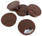 5X Dark Brown Desk Grommets - 80mm Cable Tidy Discs for Office/School Desks and Media Units