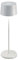 Zafferano, Olivia Pro Lampe, Tragbare und Wiederaufladbare Tischlampe mit Touch Control, Geeignet für Wohnzimmer und Außenbereich, Dimmer, 2700-3000 K, Höhe 35 cm, Farbe Weiß