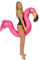 PoolCandy Aufblasbare Tier-Schwimmnudel Miami Flamingo