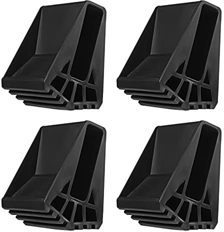 VILLCASE 4pcs Ladder Feet Covers Non-Slip Protectors for Extension Ladders Security Bumpers Easy Install Foot Caps for Tile Carpet Protection