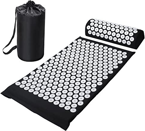 SpecStandard Akupressur-Set mit Massagematte, Kissen, Reisetasche