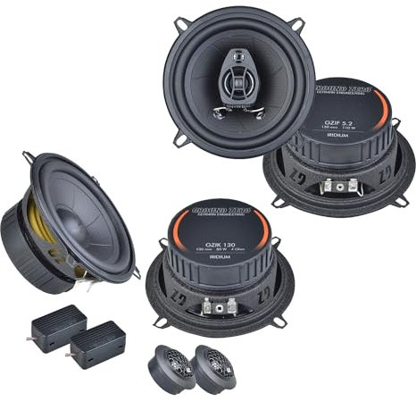 Mediadox Front/Heck Auto Lautsprecher/Boxen Komplett-Set von Ground Zero kompatibel für BMW