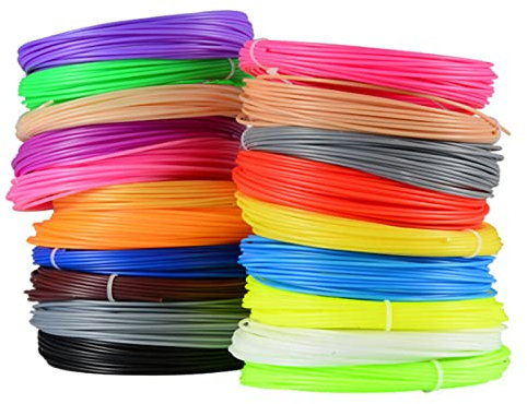 3D-Stift-Filament, 30 Farben 1,75 mm PCL-Filament 3D-Stift-Nachfüllungen für Niedertemperatur-3D-Druckerstift (10 m pro Farbe)