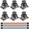 Youmile 6 piezas Módulo de joystick XY de doble eje Módulo PS2 Sensor de palanca de control de joystick de juego KY-023 Módulo de ruptura de joystick de doble eje XY con cable DuPont para Arduino